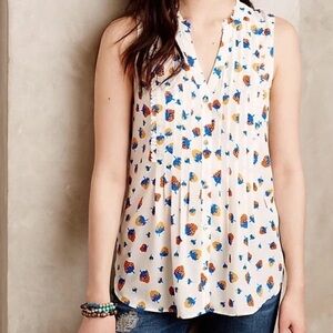 Anthropologie Maeve Fragola Blouse